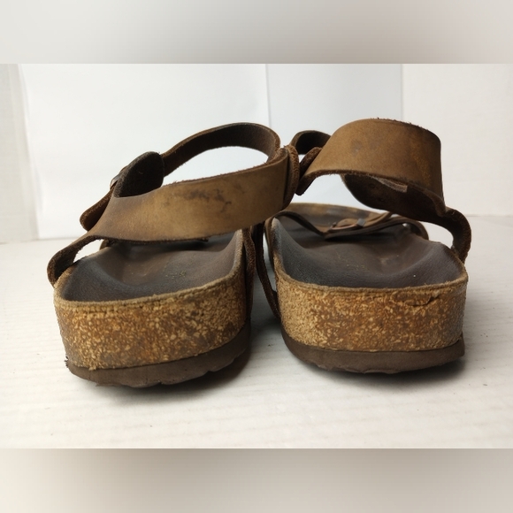 Birkenstock Bali Oiled Habana Leather Sandals, Women Size 11, EU Size 42 - Picture 8 of 9